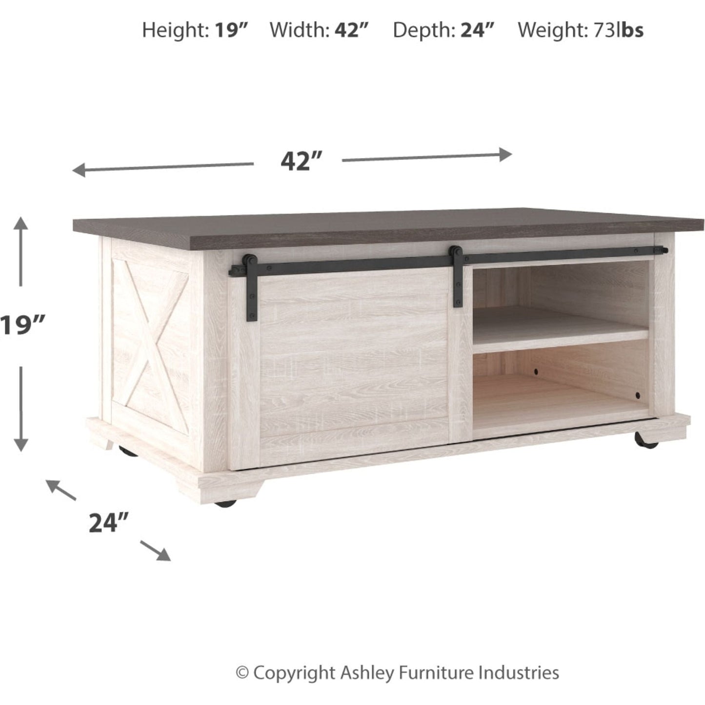 Table basse rectangulaire Dorrinson