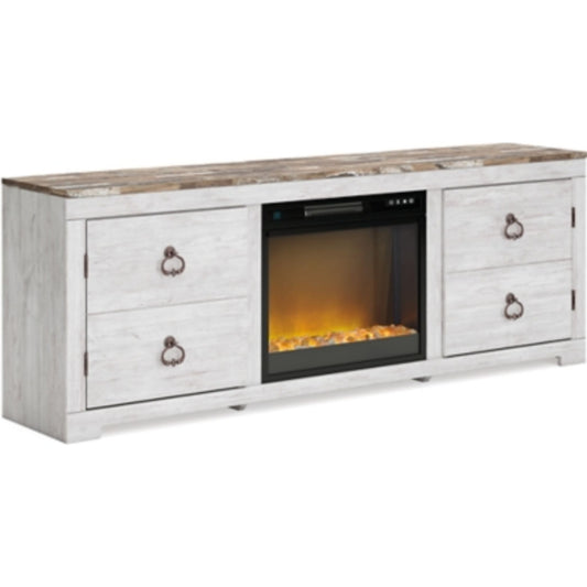 Meuble TV Willowton avec cheminée