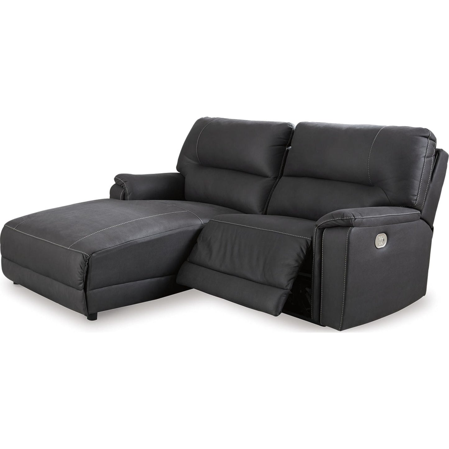 Canapé d'angle inclinable électrique Henefer 2 pièces