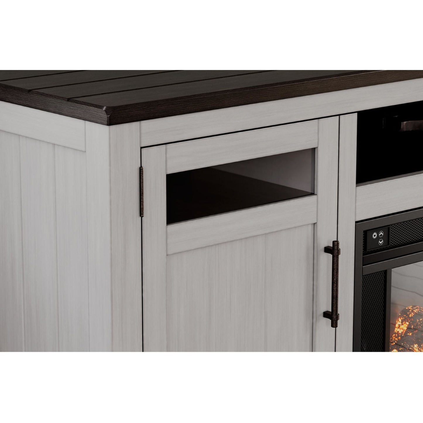 Meuble TV Darborn avec cheminée
