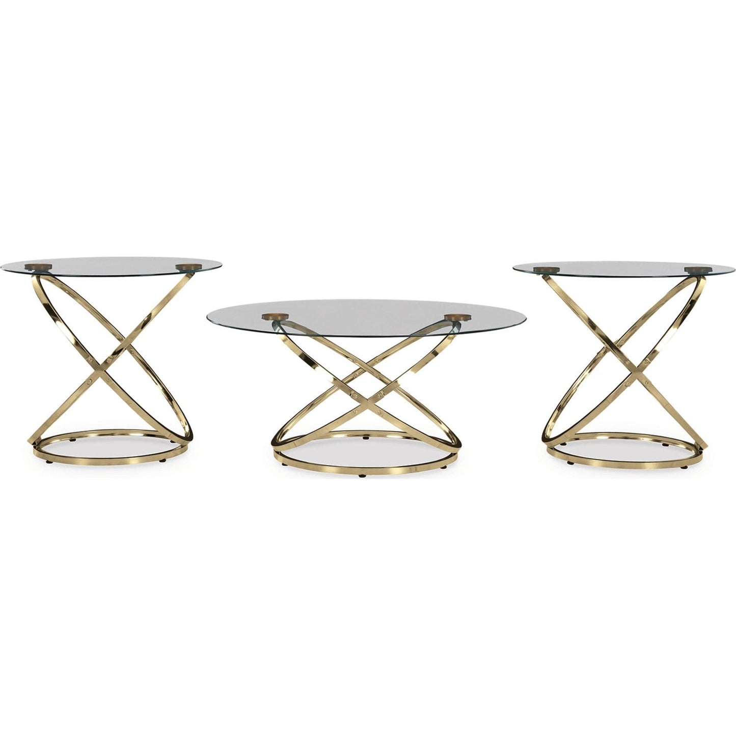 Ensemble de 3 tables d'appoint Crimonti