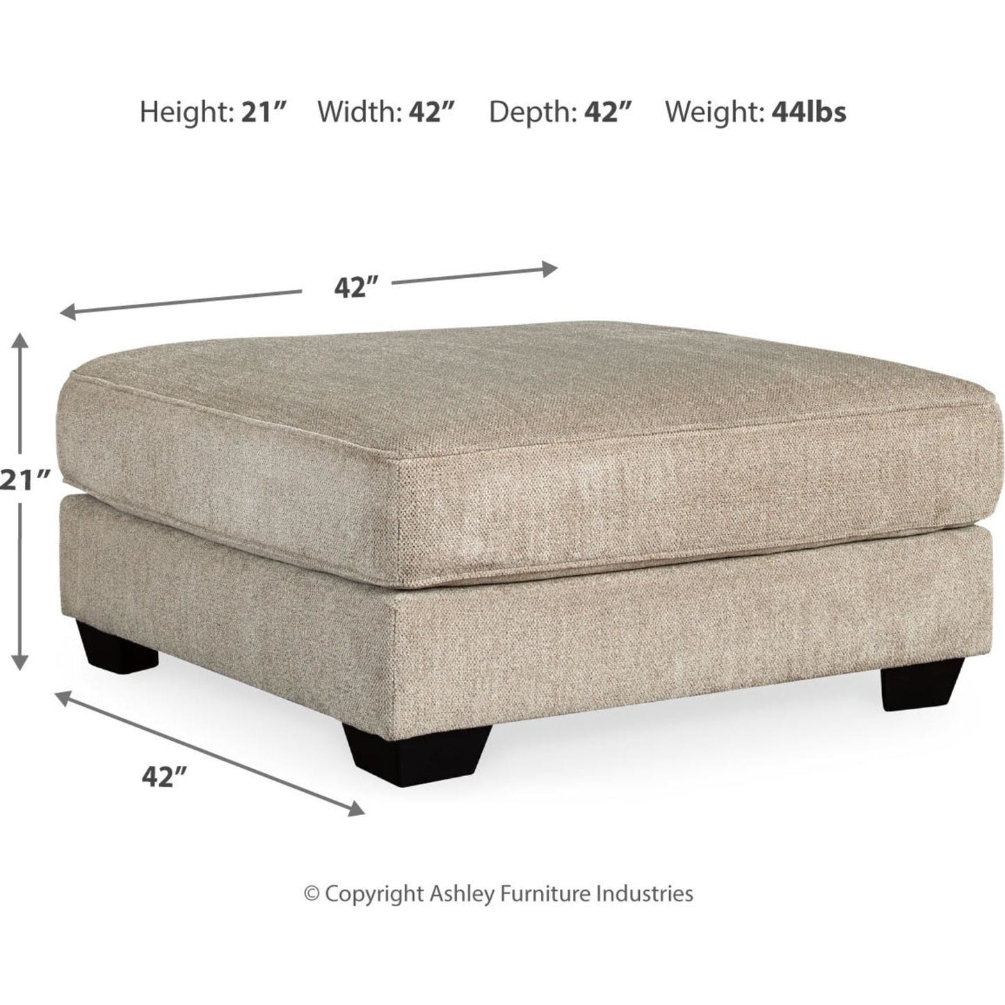 Pouf d'appoint surdimensionné Ardsley