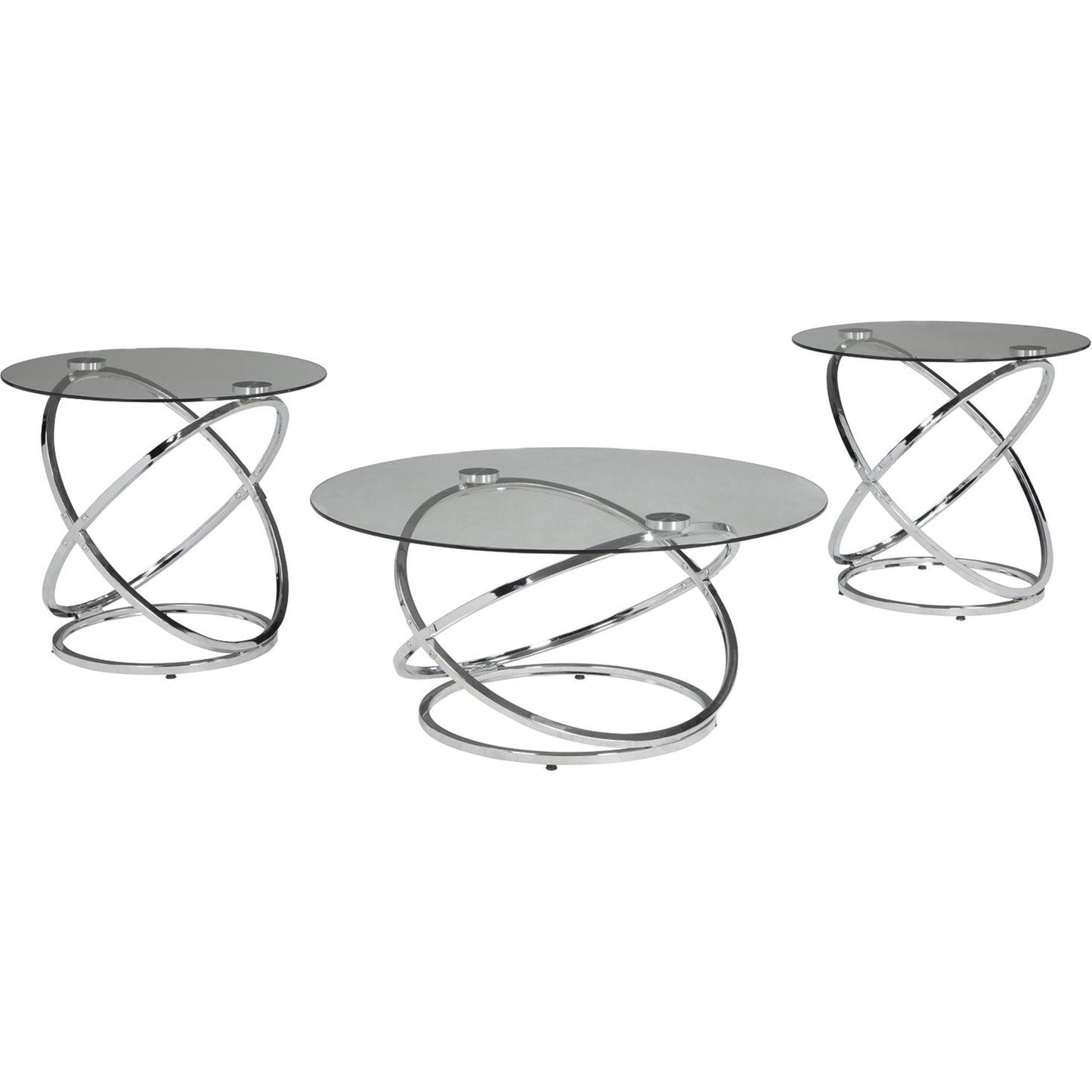 Ensemble de 3 tables d'appoint Hollynyx