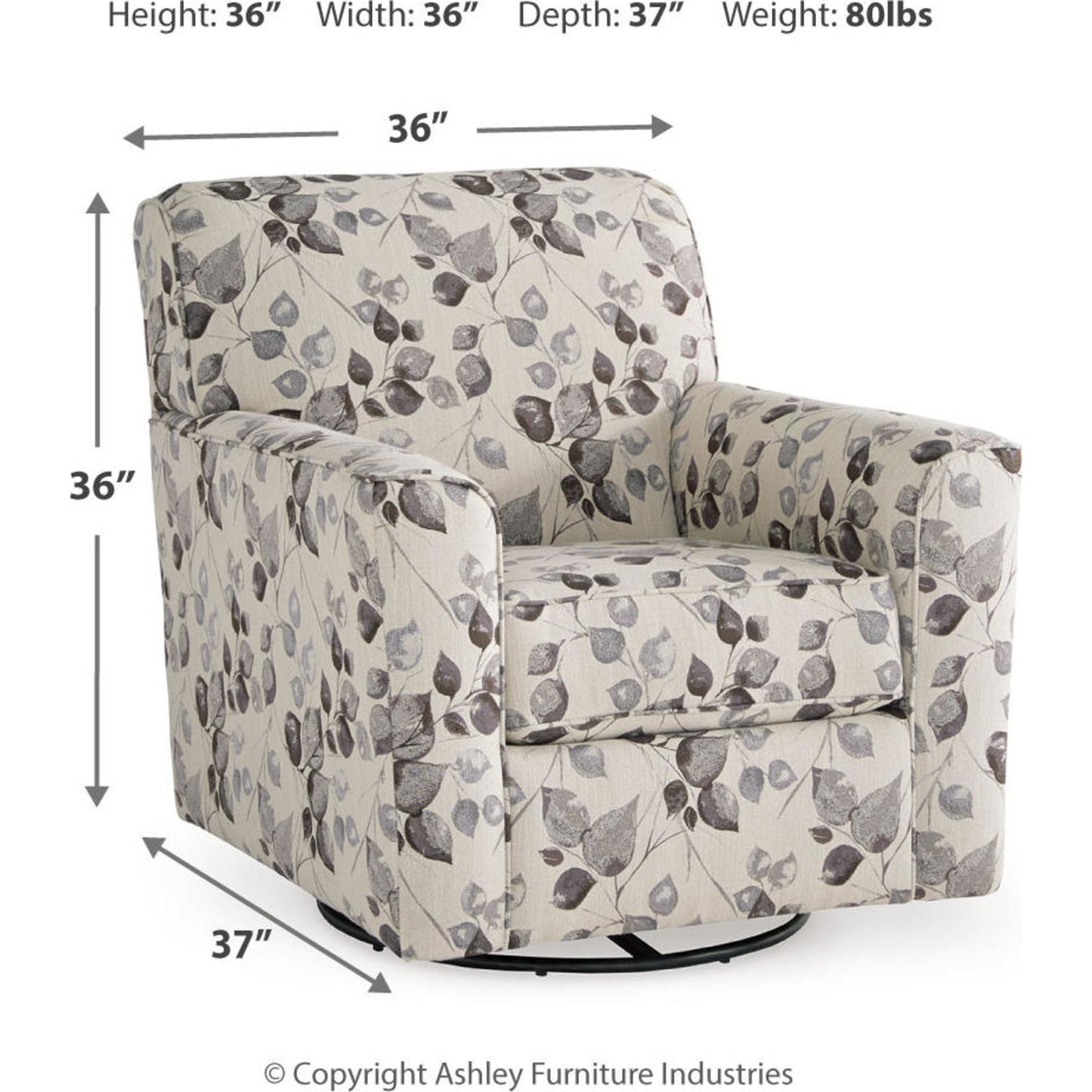 Fauteuil pivotant Abney