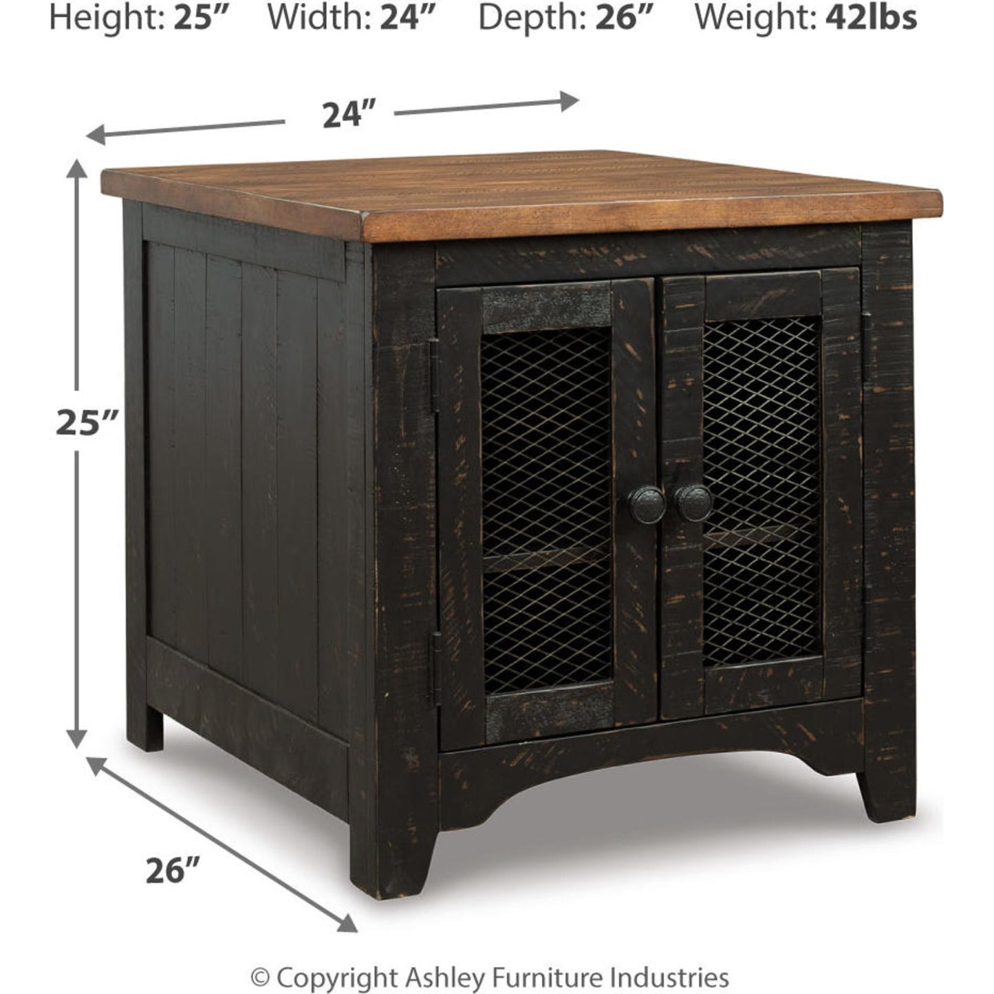 Table d'appoint rectangulaire Valebeck