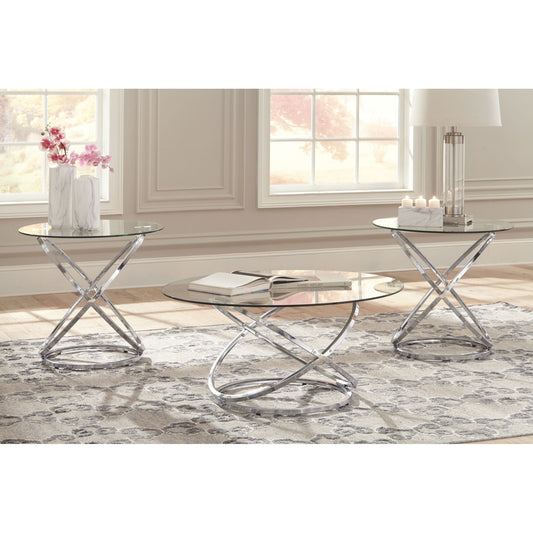 Ensemble de 3 tables d'appoint Hollynyx