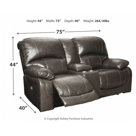 Canapé inclinable électrique Hallstrung avec console et tête de lit réglable