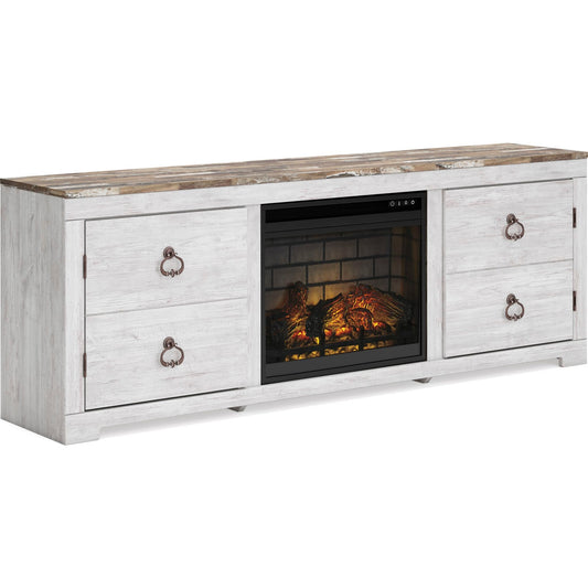 Meuble TV Willowton avec cheminée