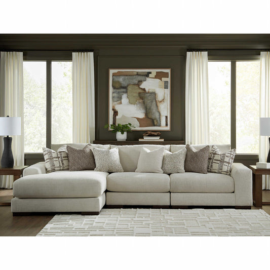 Canapé d'angle 2 pièces exclusif Barrelton avec méridienne