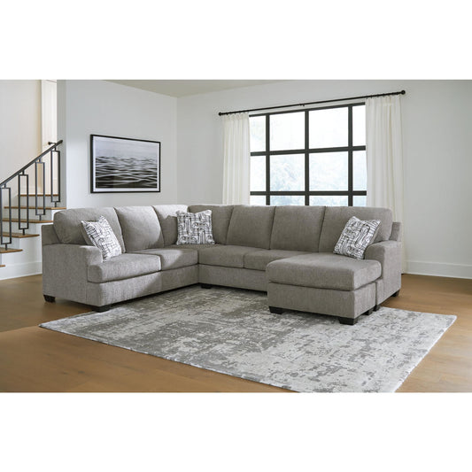 Canapé d'angle 2 pièces exclusif Erinsburg avec méridienne