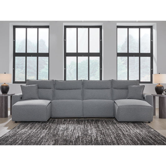 Canapé d'angle Modmax 4 pièces inclinable électrique avec double méridienne