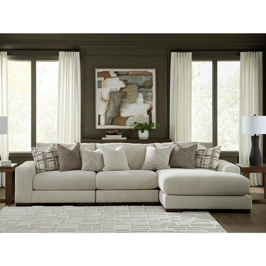 Canapé d'angle 3 pièces exclusif Barrelton avec méridienne