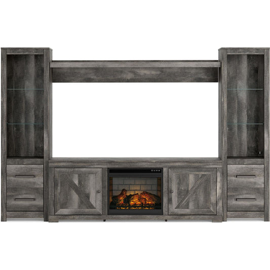 Meuble TV Wynnlow avec cheminée