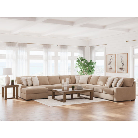 Canapé d'angle 6 pièces exclusif Larce avec méridienne