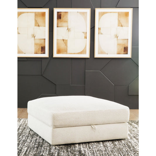 Pouf Elissa Court exclusif avec rangement