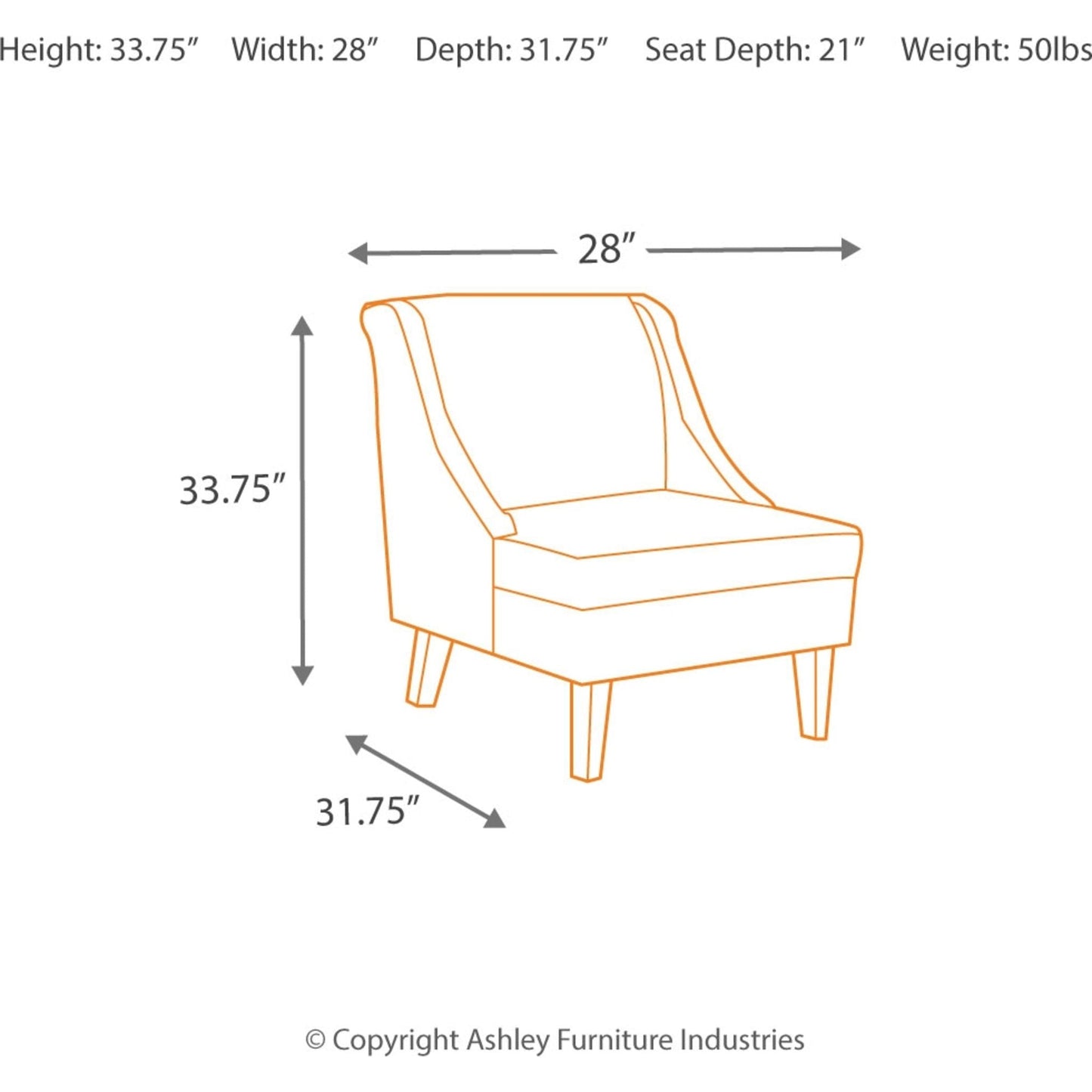 Fauteuil d'appoint Clarinda
