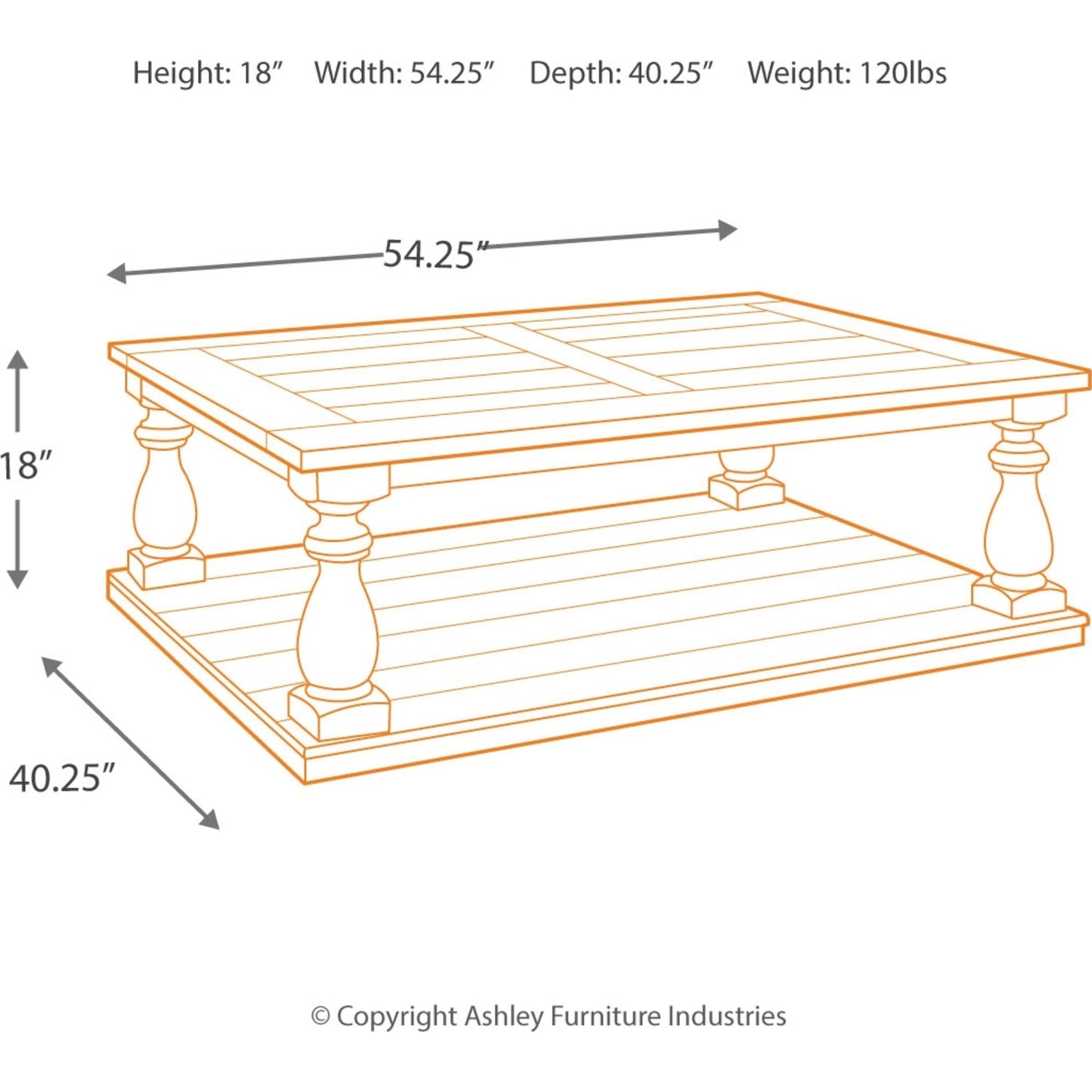 Table basse rectangulaire Mallacar