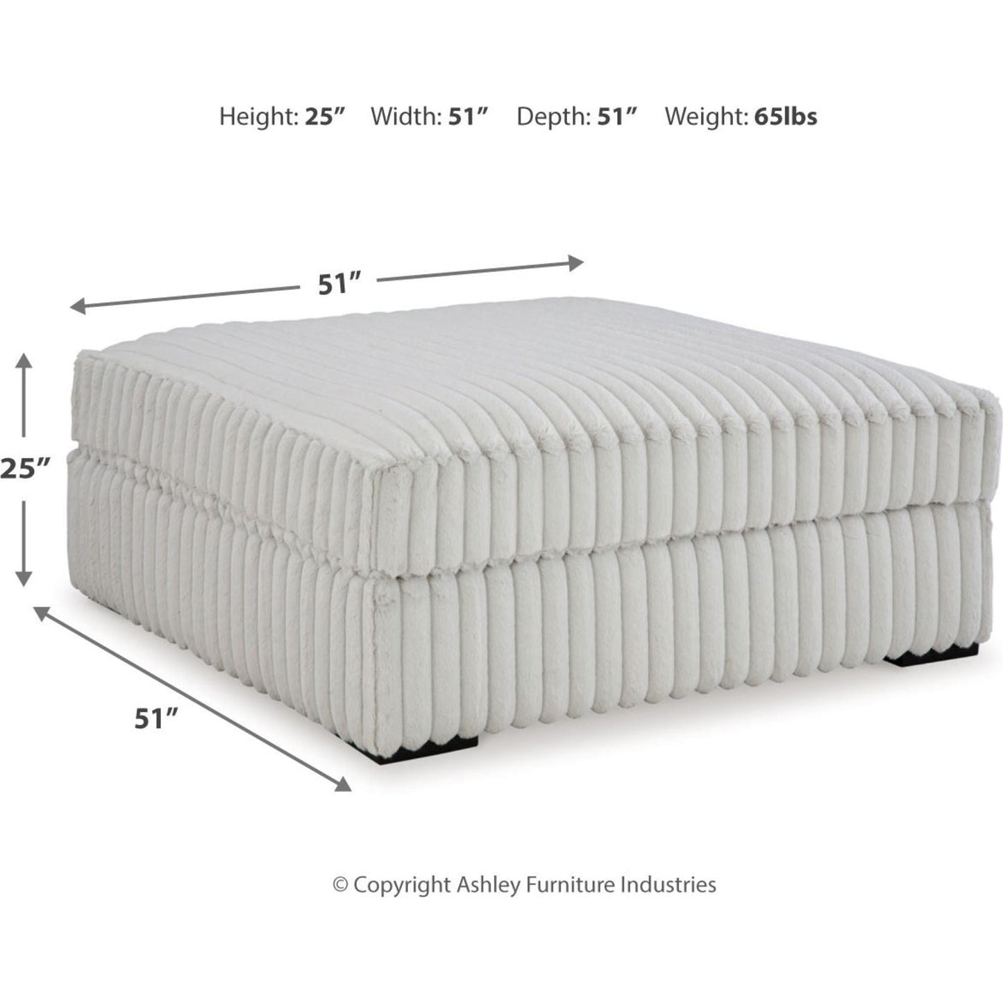 Pouf d'appoint surdimensionné et stupéfiant