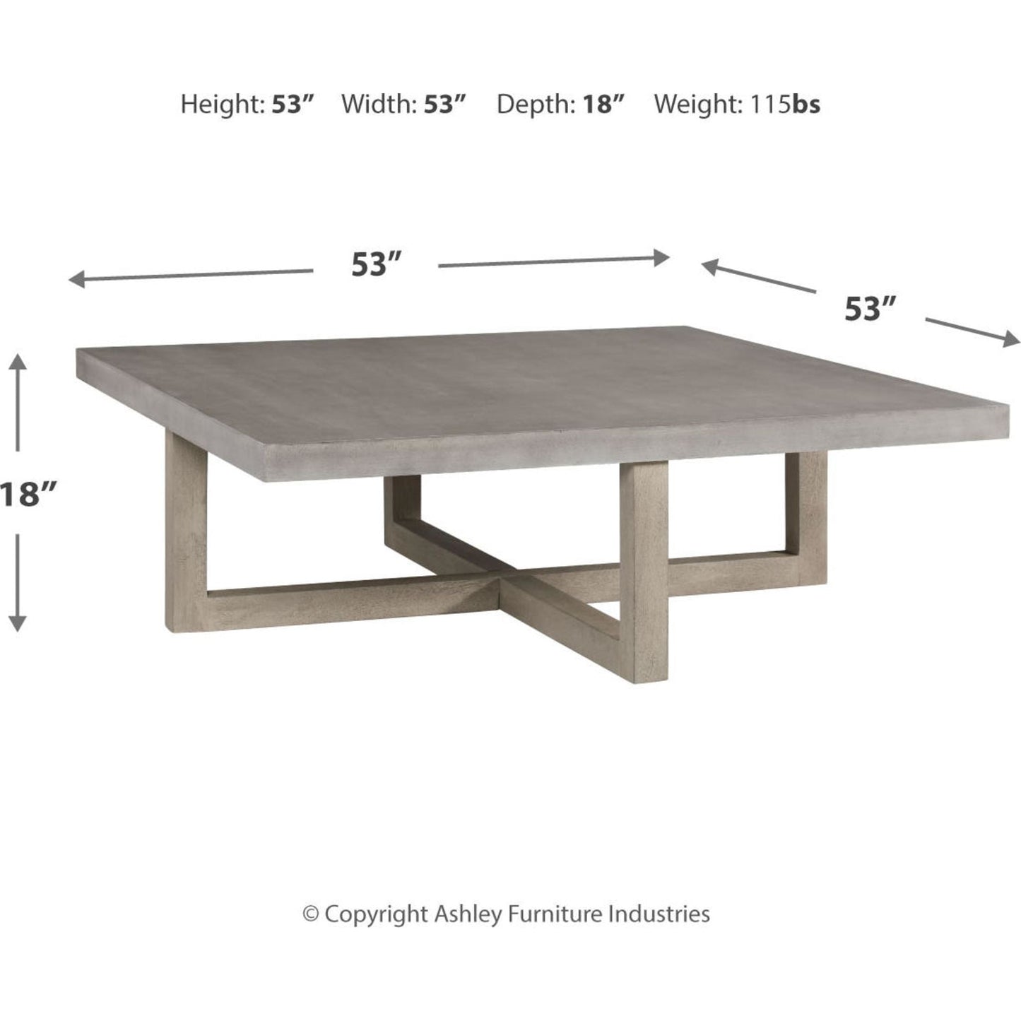 Table basse carrée Lockthorne