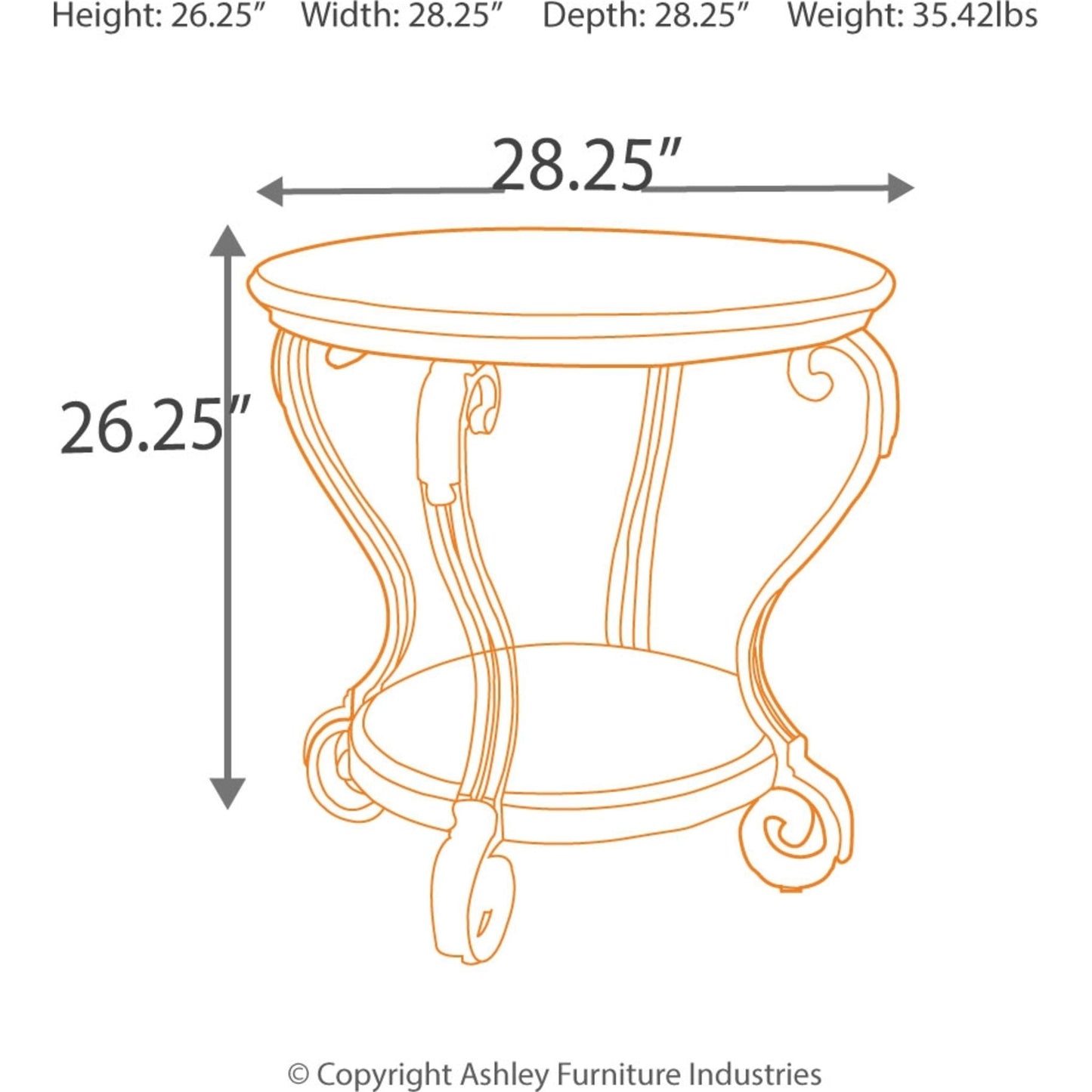 Table d'appoint ronde Nestor