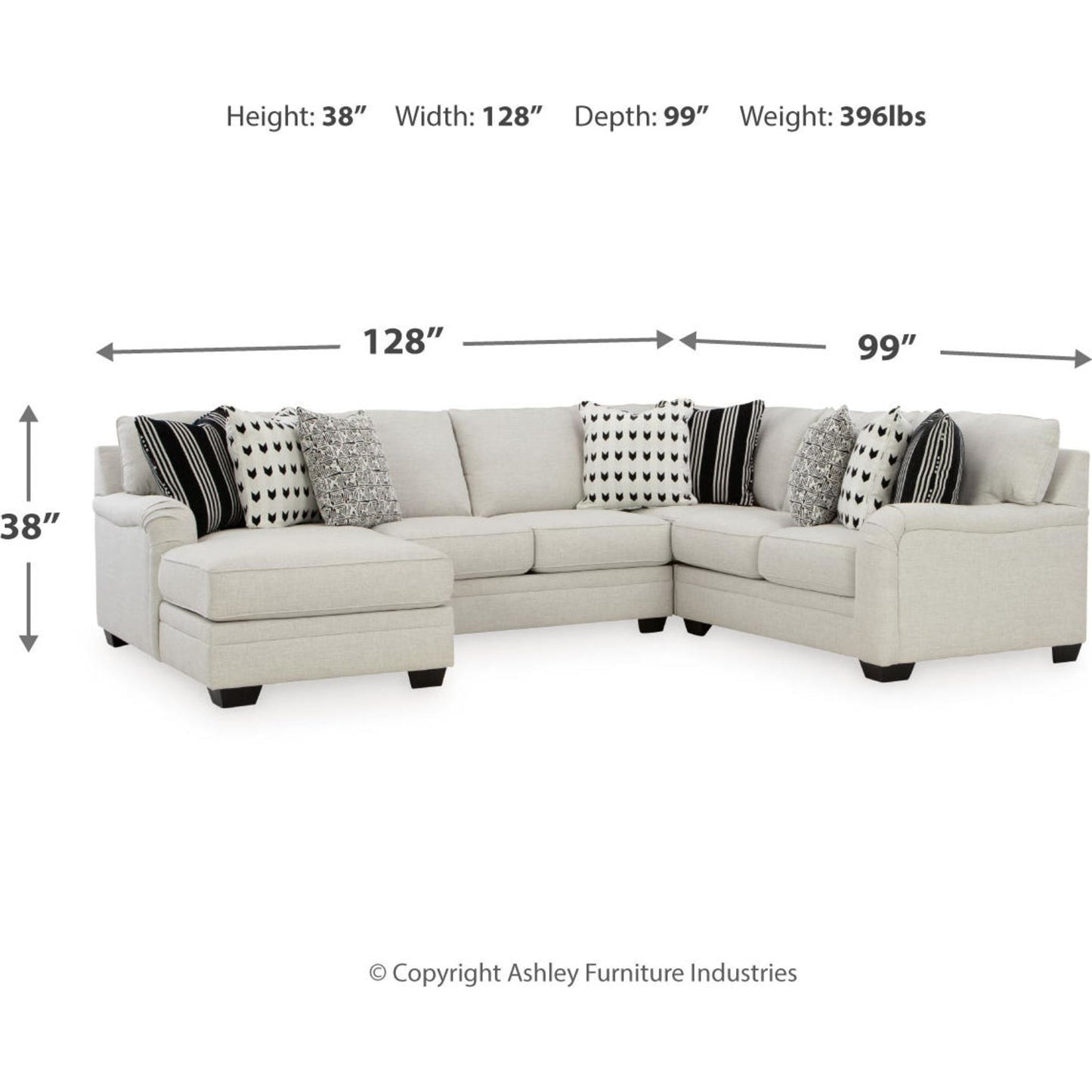 Canapé d'angle 4 pièces Huntsworth