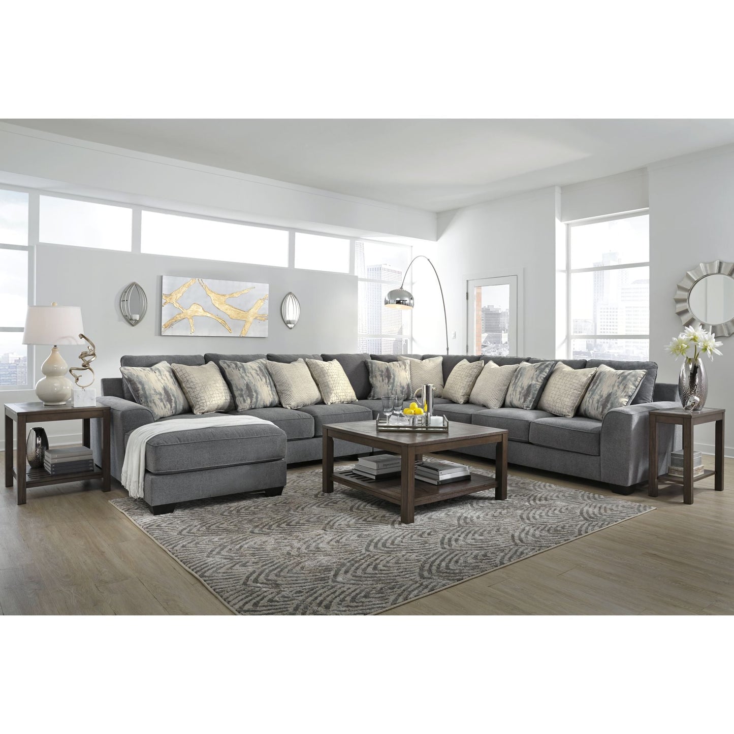 Canapé d'angle 5 pièces exclusif Castano