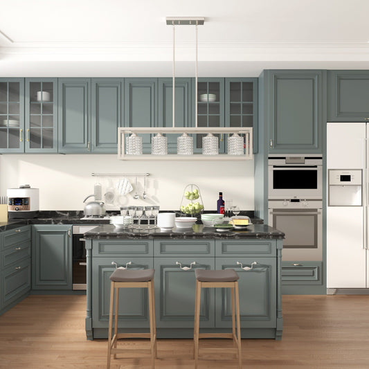 Lustre rectangulaire en cristal à 5 lumières, style moderne du milieu du siècle, 94 cm (37 po), pour salle à manger.