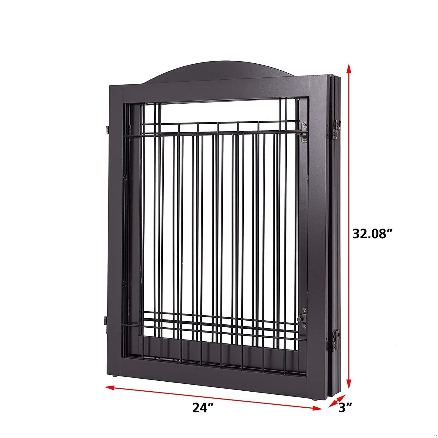 Barrière pour chien SPIRICH extra large de 244 cm et haute de 76 cm avec porte de passage, barrière autoportante en fil de fer, clôture de sécurité pour chiots
