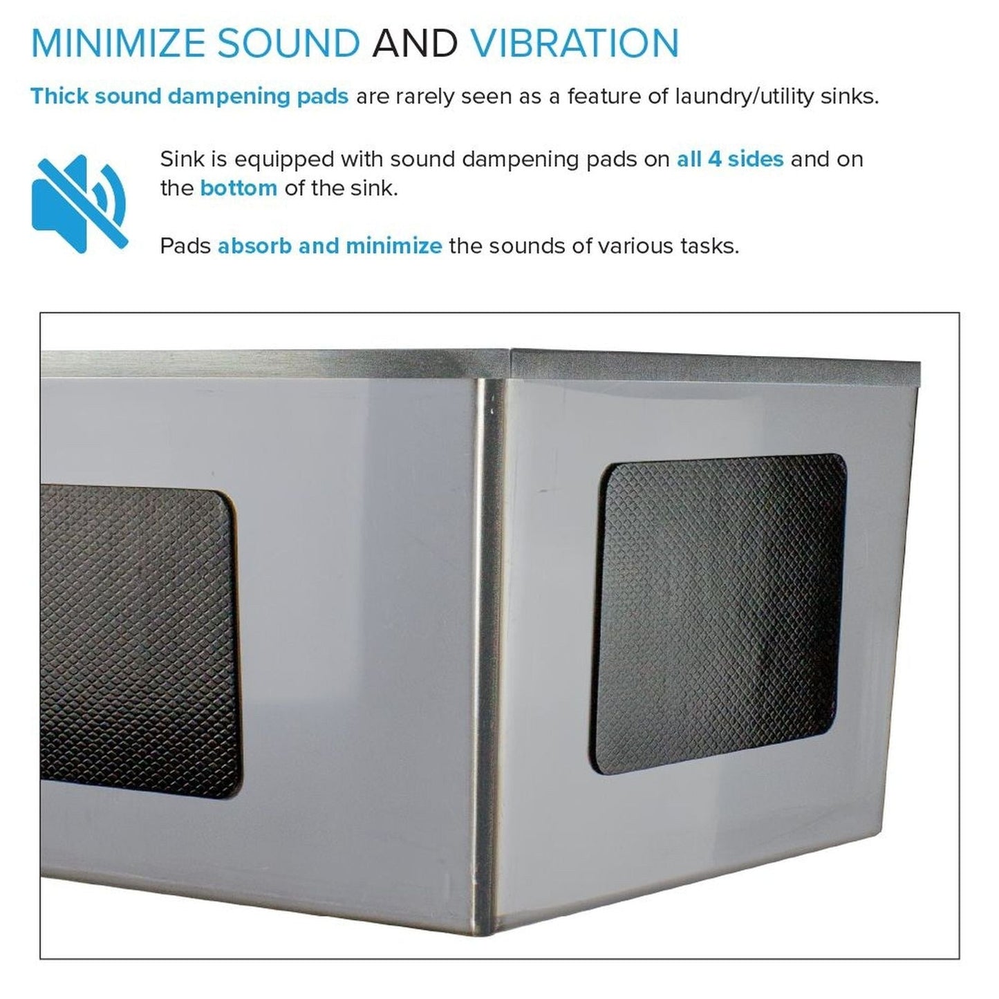 Évier et support de lavage en acier inoxydable Transolid EWS-2422S, 61 cm L x 56 cm P x 89 cm H