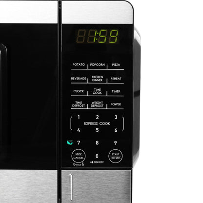 Four à micro-ondes de comptoir noir de 0,9 pi³ (900 W) avec cuisson express à une touche