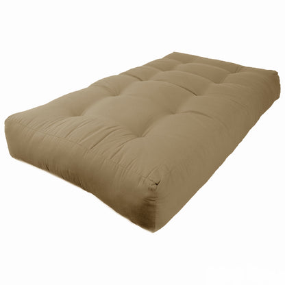 Matelas futon en sergé de 25 cm d'épaisseur (simple, double ou queen)