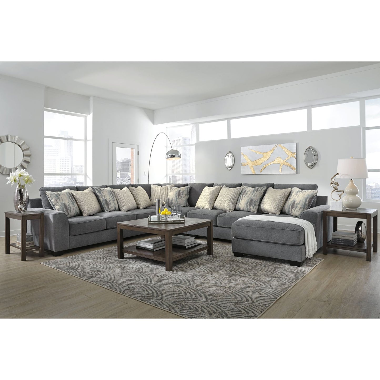 Canapé d'angle 5 pièces exclusif Castano