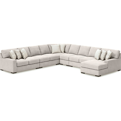 Canapé d'angle 6 pièces exclusif Larce avec méridienne