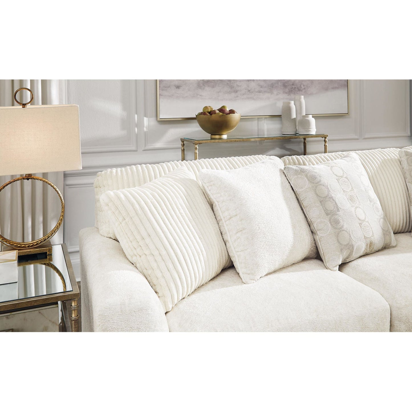 Canapé d'angle Chessington 4 pièces avec méridienne