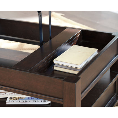 Table basse Barilanni avec plateau relevable