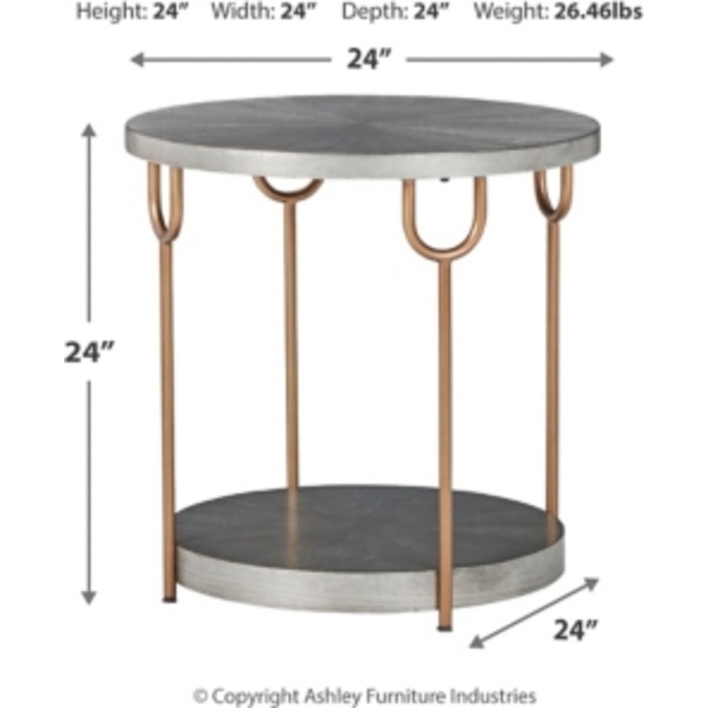 Table d'appoint ronde Ranoka