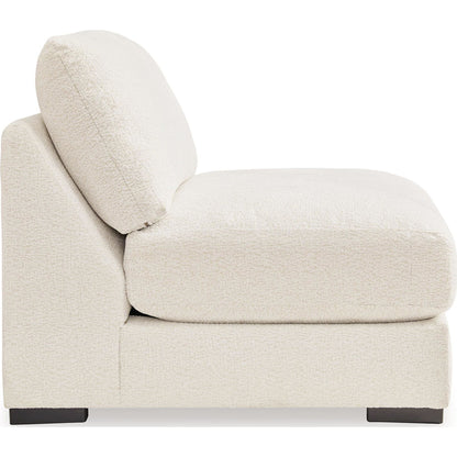 Canapé d'angle modulaire 6 pièces Elissa Court exclusif avec méridienne