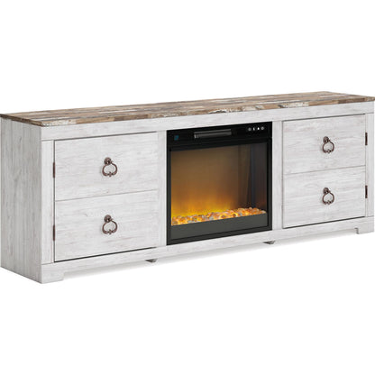 Meuble TV Willowton avec cheminée