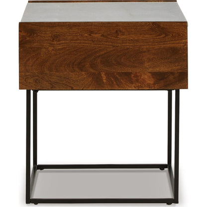 Table d'appoint rectangulaire Rusitori