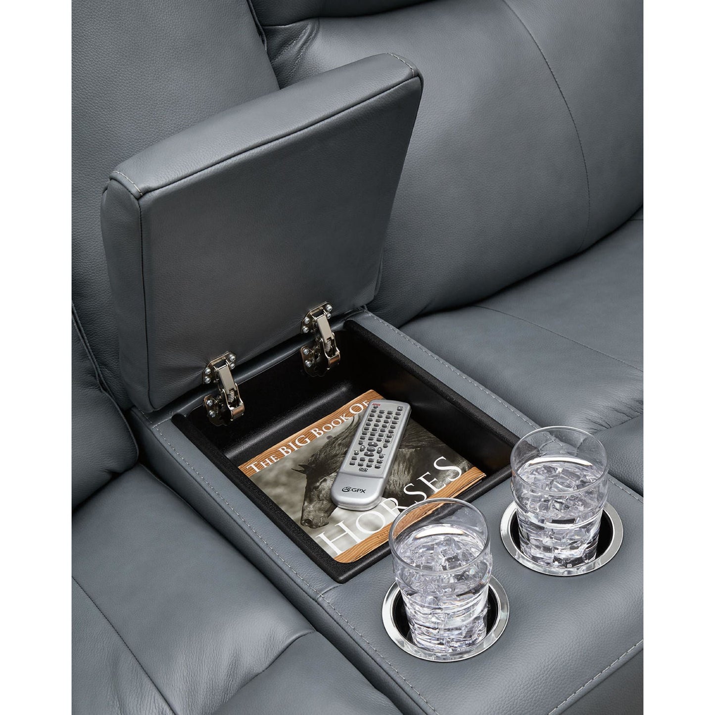 Fauteuil inclinable électrique Mindanao avec console et appui-tête réglable