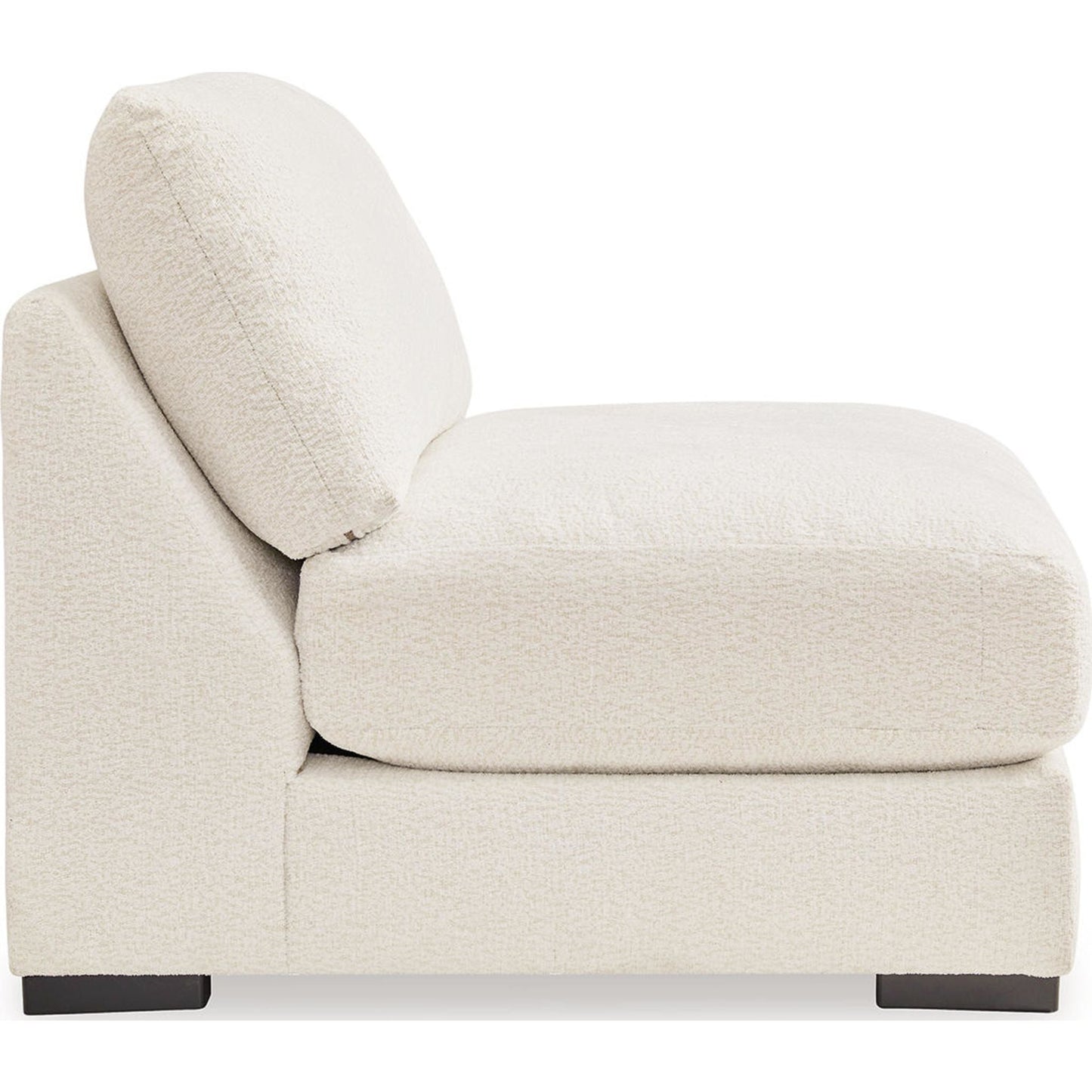 Canapé d'angle modulaire 4 pièces Elissa Court exclusif avec méridienne