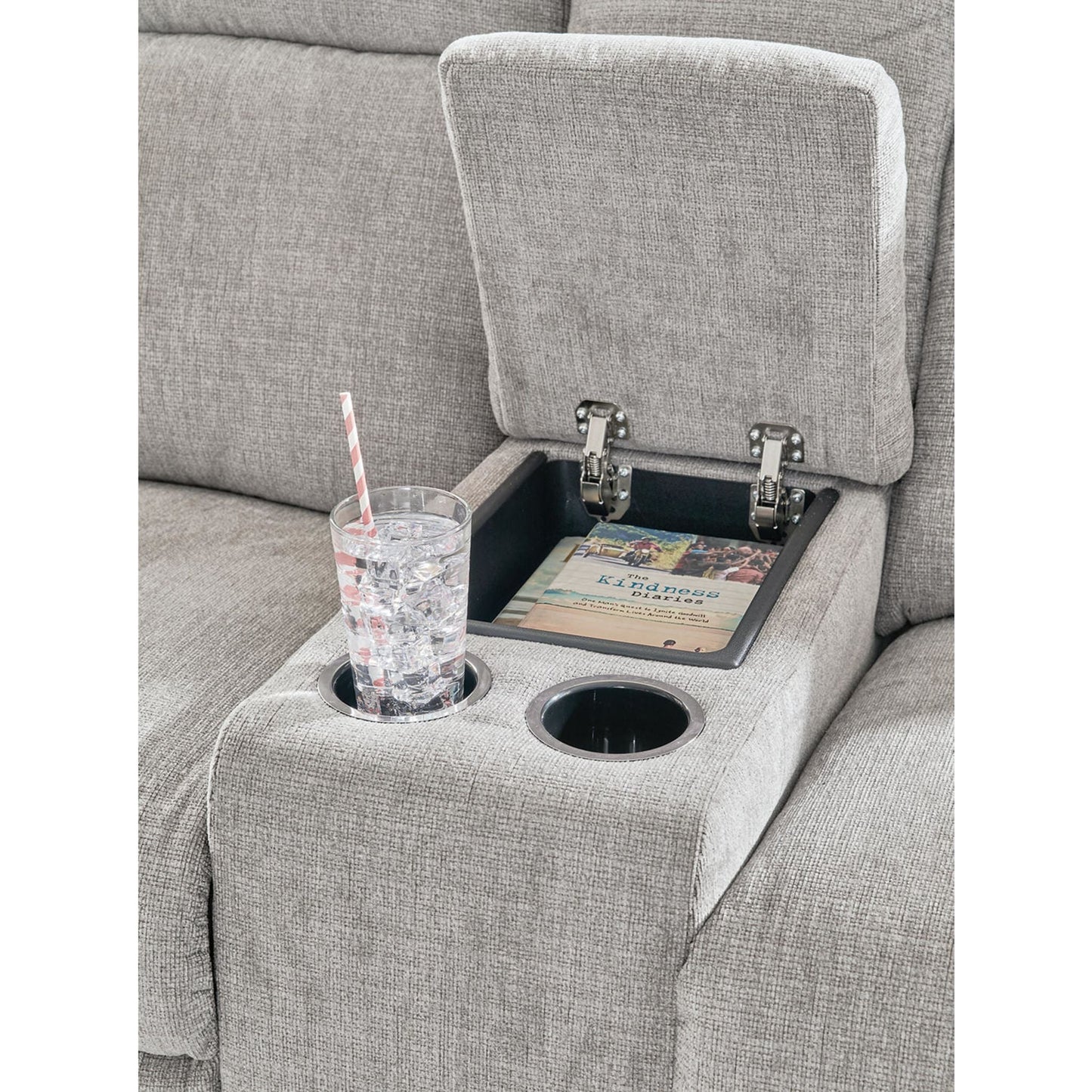 Canapé inclinable électrique Barnsana avec console