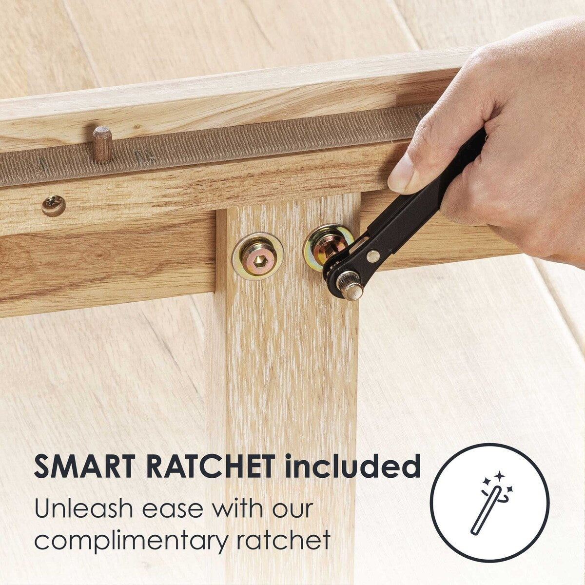 Cadre de lit plateforme classique en bois massif de 12 pouces