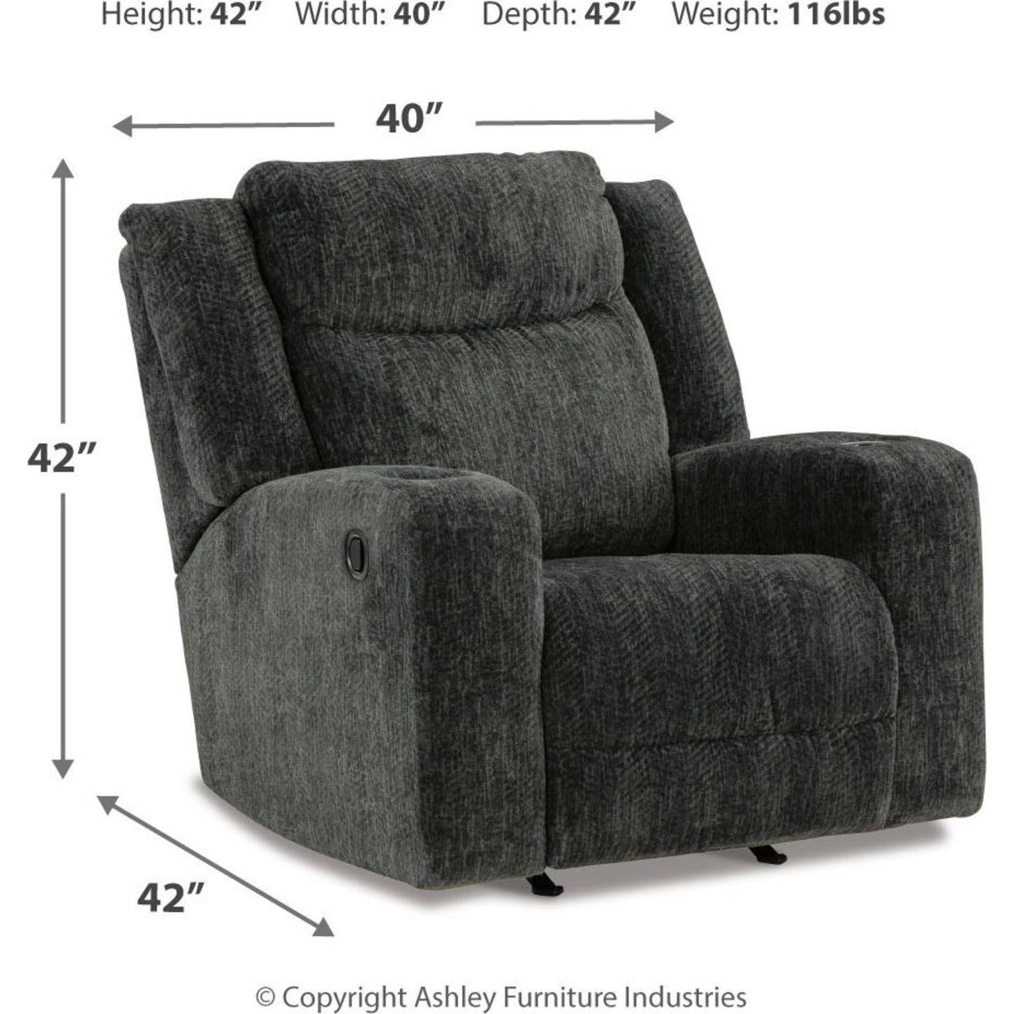 Fauteuil inclinable à bascule Martinglenn