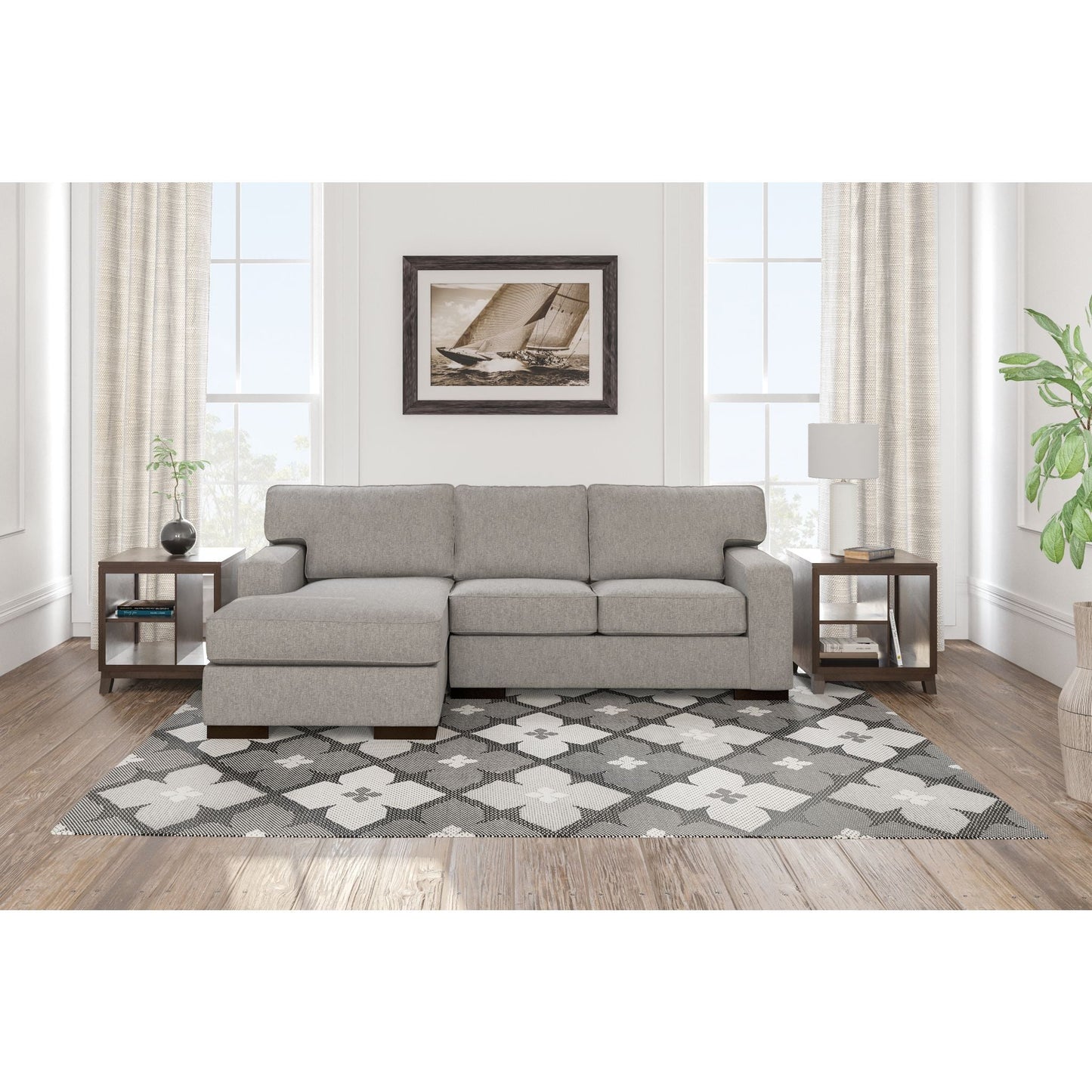 Canapé d'angle 2 pièces exclusif Ashlor