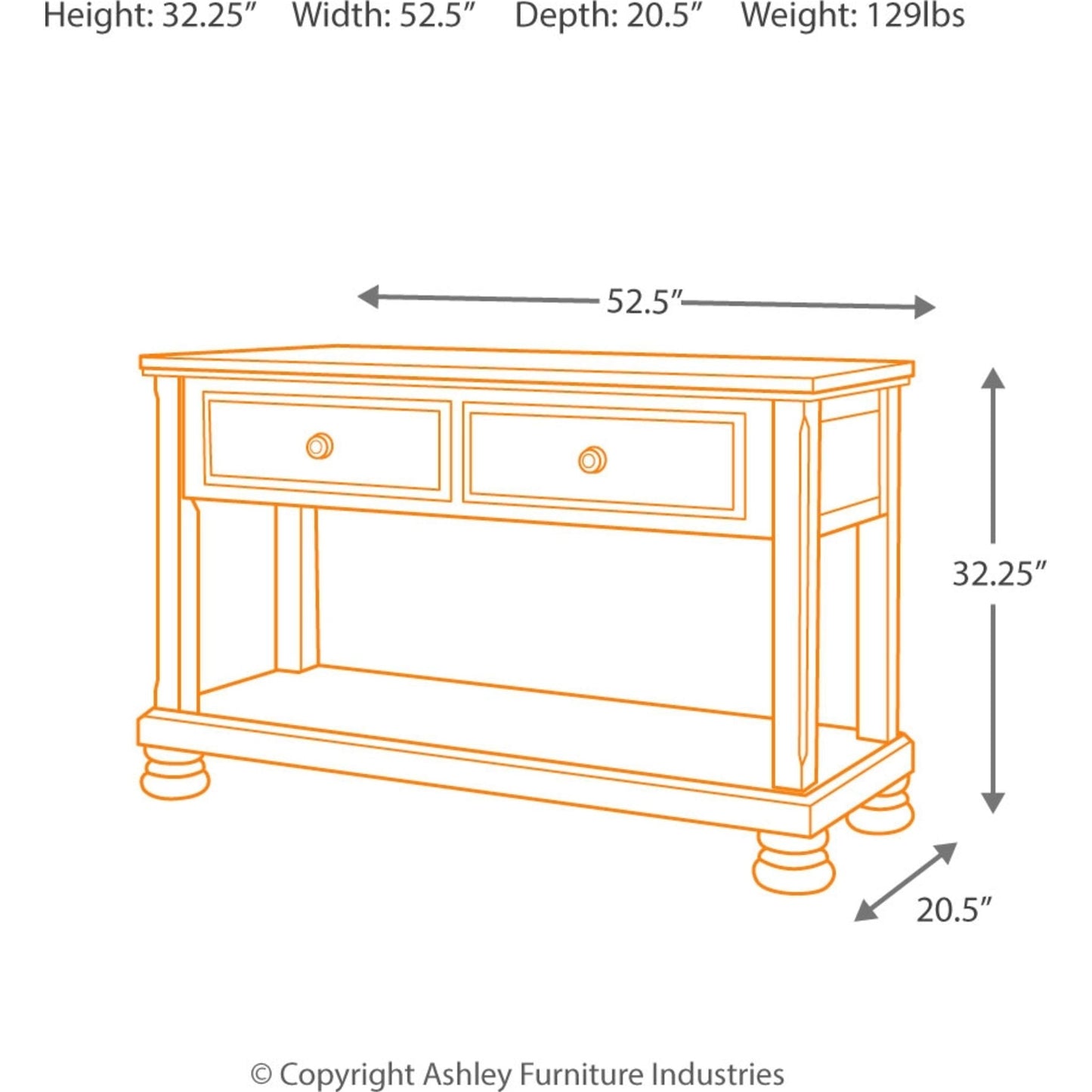Table console Porter