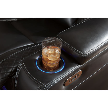 Canapé inclinable électrique Party Time avec console et appui-tête réglable