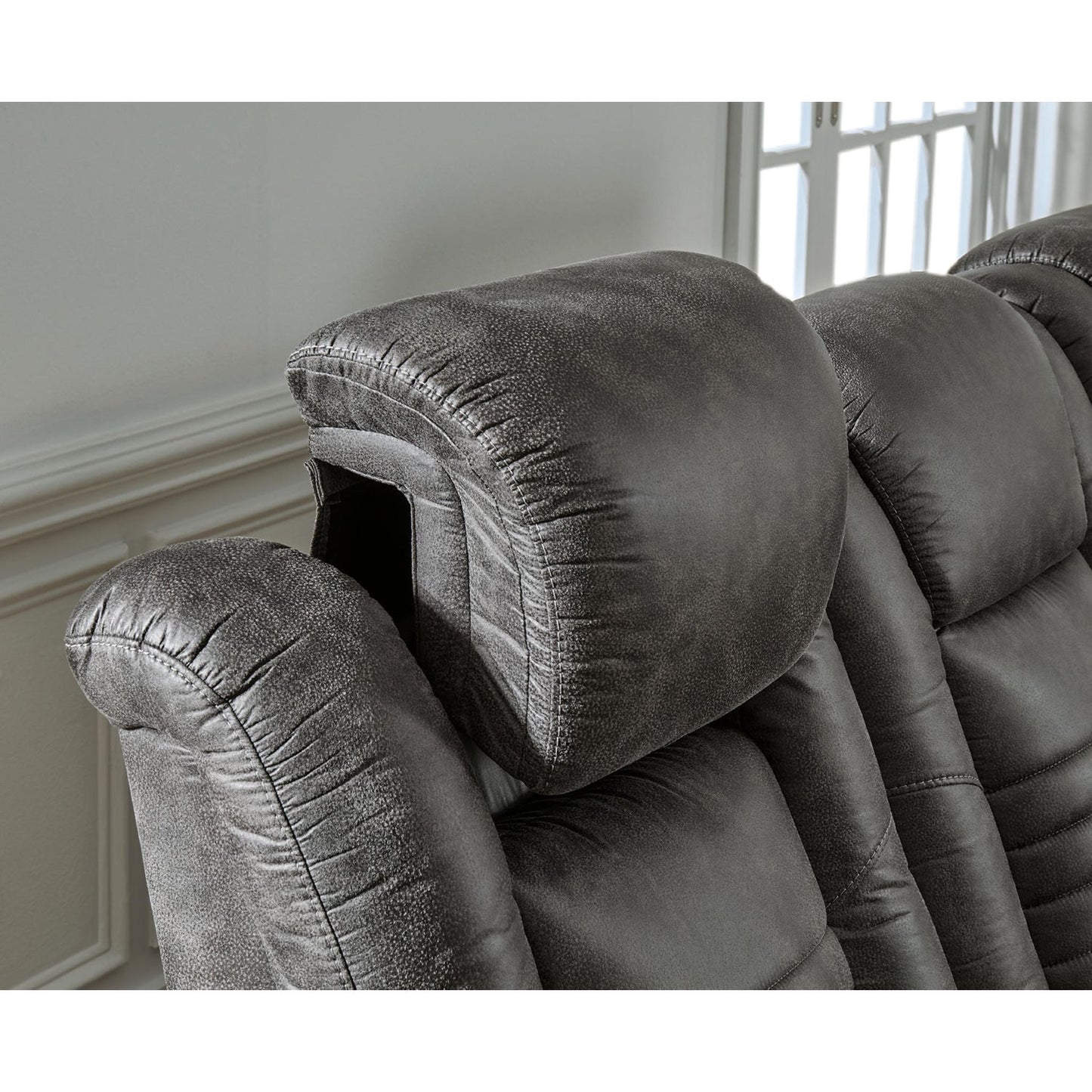 Canapé inclinable électrique Soundcheck avec console et tête réglable