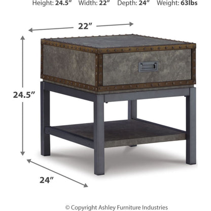 Table d'appoint rectangulaire Derrylin