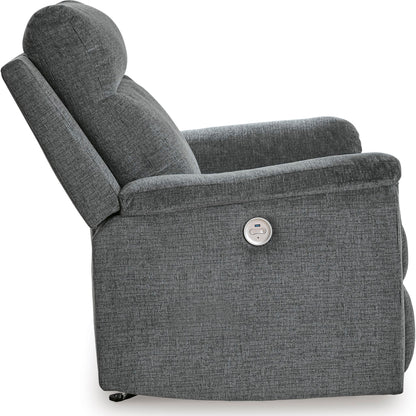 Fauteuil inclinable à bascule Barnsana avec alimentation électrique